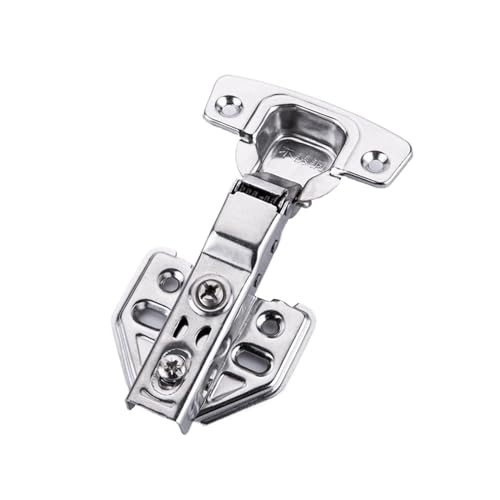 ZMCGNO 2 stücke Scharnier Edelstahl Tür Hydraulische Scharniere Dämpfer Puffer Soft Close for Schrank Tür Schrank Möbel Hardware(Half Overlay) von ZMCGNO