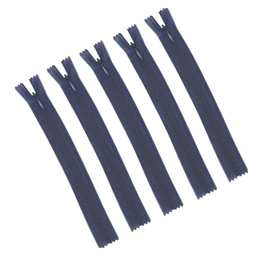 ZMCGNO 20 Stück mehrfarbiger 3#18-60cm unsichtbarer Reißverschluss aus Nylon, geeignet for Gepäck, Stofftaschen, Schuhe und Hüte(Blue1,18CM_3#) von ZMCGNO
