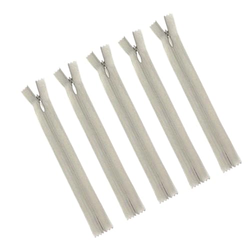 ZMCGNO 20 Stück mehrfarbiger 3#18-60cm unsichtbarer Reißverschluss aus Nylon, geeignet for Gepäck, Stofftaschen, Schuhe und Hüte(Grey,60CM_3#) von ZMCGNO