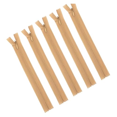 ZMCGNO 20 Stück mehrfarbiger 3#18-60cm unsichtbarer Reißverschluss aus Nylon, geeignet for Gepäck, Stofftaschen, Schuhe und Hüte(Khaki,20CM_3#) von ZMCGNO