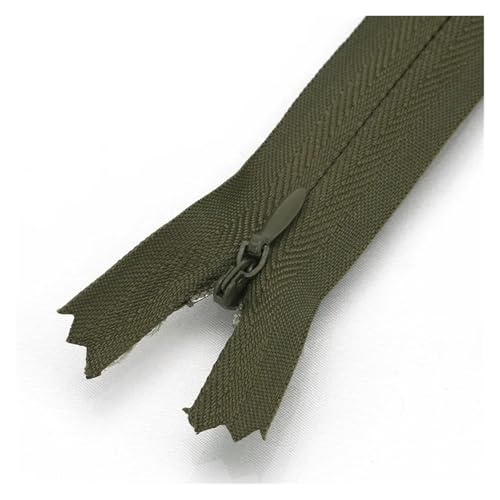 ZMCGNO 20 Teile/Paket 18cm 25cm 30cm 40cm 50cm 60cm 3# Unsichtbarer Reißverschluss Nylon Spule Reißverschluss for DIY Handwerk Tuch Nähen(Color 12,60cm) von ZMCGNO