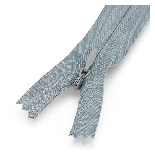 ZMCGNO 20 Teile/Paket 18cm 25cm 30cm 40cm 50cm 60cm 3# Unsichtbarer Reißverschluss Nylon Spule Reißverschluss for DIY Handwerk Tuch Nähen(Color 17,18cm) von ZMCGNO