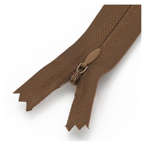 ZMCGNO 20 Teile/Paket 18cm 25cm 30cm 40cm 50cm 60cm 3# Unsichtbarer Reißverschluss Nylon Spule Reißverschluss for DIY Handwerk Tuch Nähen(Color 18,25cm) von ZMCGNO