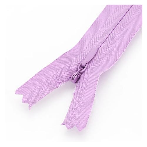 ZMCGNO 20 Teile/Paket 18cm 25cm 30cm 40cm 50cm 60cm 3# Unsichtbarer Reißverschluss Nylon Spule Reißverschluss for DIY Handwerk Tuch Nähen(Color-22,18cm) von ZMCGNO