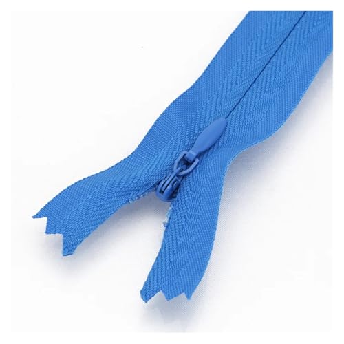 ZMCGNO 20 Teile/Paket 18cm 25cm 30cm 40cm 50cm 60cm 3# Unsichtbarer Reißverschluss Nylon Spule Reißverschluss for DIY Handwerk Tuch Nähen(Color 9,25cm) von ZMCGNO