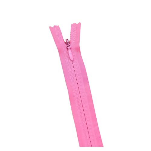 ZMCGNO 20 Teile/Paket 3# Unsichtbarer Reißverschluss Nylon Spule Reißverschluss for DIY Handwerk Tuch Nähen Zubehör(141 Pink,35cm) von ZMCGNO