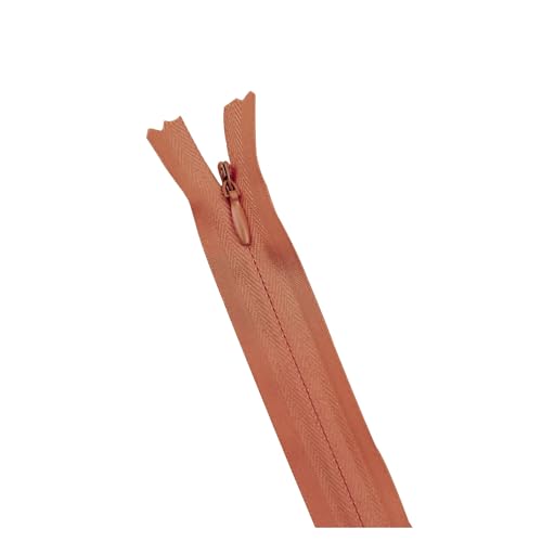 ZMCGNO 20 Teile/Paket 3# Unsichtbarer Reißverschluss Nylon Spule Reißverschluss for DIY Handwerk Tuch Nähen Zubehör(290 Light Brown,50cm) von ZMCGNO
