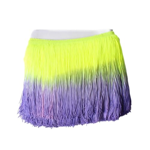 ZMCGNO 20 cm 10 Meter Bunte Quaste Fransenbesatz for Kleidung Nähen Latein Kleid Bühne Home Dekoration Spitzenbesatz DIY Zubehör(Color10,10 Meters) von ZMCGNO