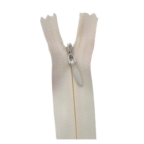 ZMCGNO 20 stücke 3# Unsichtbarer Reißverschluss Reißverschluss Lange Schwarz Weiß Nylon Ziper Reißverschlüsse Reißverschlüsse for Nähen Von Kleidung(Beige,20 cm_20PCS) von ZMCGNO