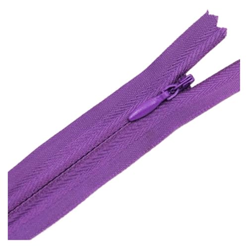 ZMCGNO 20 stücke 3# Unsichtbarer Reißverschluss Reißverschluss Lange Schwarz Weiß Nylon Ziper Reißverschlüsse Reißverschlüsse for Nähen Von Kleidung(Purple,28 cm_20PCS) von ZMCGNO