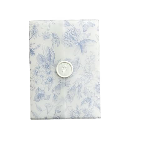 ZMCGNO 25 Stück Blaue oder grüne Blumen-Pergamentpapiere, passend for eine 5 x 7 Hochzeitseinladung(Blue) von ZMCGNO