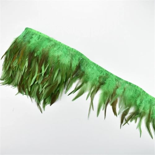 ZMCGNO 2Meter Federn Quaste Fringe Trim Kleidung Band Feder Dekoration Nähen Garnituren Hand Decor(Green 1) von ZMCGNO