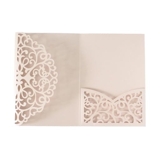 ZMCGNO 50 stücke Laser Cut Hochzeit Einladung Grußkarten Hochzeit Geburtstag Party Favor Supplies(PINK) von ZMCGNO