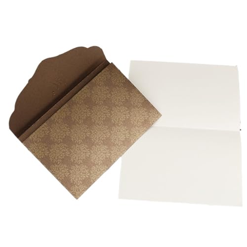 ZMCGNO 50 stücke Laser Geschnitten Hochzeit Einladung Karte Business Grußkarten Mit Diamant Hochzeit Dekoration Party Supplies(Brown) von ZMCGNO