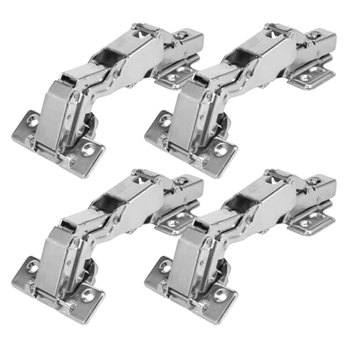 ZMCGNO 8/4 STK 175° Schrankscharniere Schranktürscharniere Hydraulischer Dämpferpuffer Softclose Leise Kaltgewalzter Stahl Möbelbeschläge(4PCS) von ZMCGNO