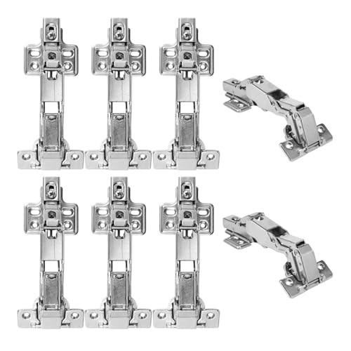 ZMCGNO 8/4 STK 175° Schrankscharniere Schranktürscharniere Hydraulischer Dämpferpuffer Softclose Leise Kaltgewalzter Stahl Möbelbeschläge(8PCS) von ZMCGNO