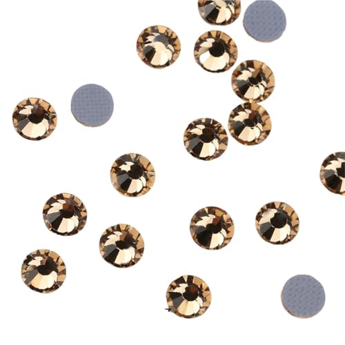 ZMCGNO Gelb Flatback Hotfix Strass for Schuhe Taschen Stoff Bekleidungs ​​Dekoration DIY Schmuck Zubehör(121 Lt ColoradoTopaz,5mm SS20 1440pcs) von ZMCGNO