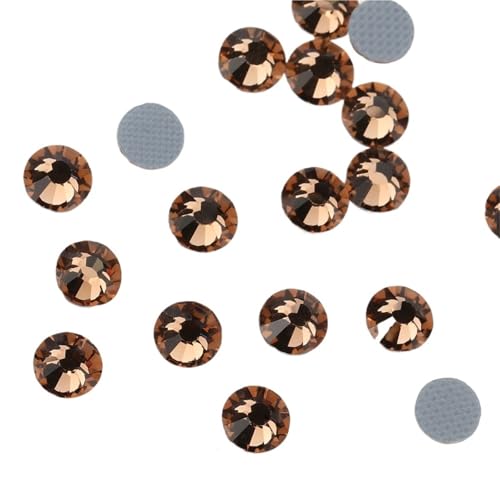 ZMCGNO Gelb Flatback Hotfix Strass for Schuhe Taschen Stoff Bekleidungs ​​Dekoration DIY Schmuck Zubehör(122 Smoked Topaz,5mm SS20 1440pcs) von ZMCGNO