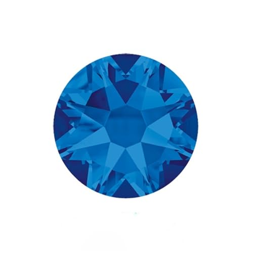 ZMCGNO Geschliffene Facetten SS16, SS20, SS30 Nicht Hotfix Strass Kristall AB Flatback Kristall Strass Dekorationssteine(Capri Blue,Ss30 288pcs) von ZMCGNO