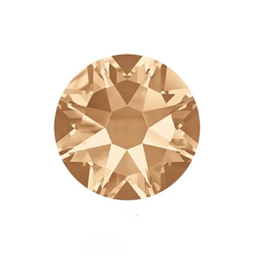ZMCGNO Geschliffene Facetten SS16, SS20, SS30 Nicht Hotfix Strass Kristall AB Flatback Kristall Strass Dekorationssteine(Golden Shadow,Ss16 1440pcs) von ZMCGNO