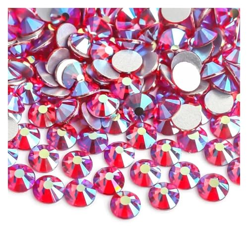 ZMCGNO Hellrosa/Rose/Fuchsia 3D Nail Art Strasssteine ​​Kristallnägel Nagel Strasssteine(Light Siam AB,SS20 1440pcs) von ZMCGNO