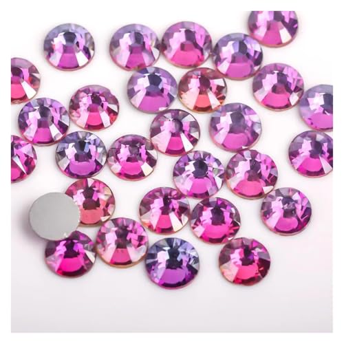 ZMCGNO Hellrosa/Rose/Fuchsia 3D Nail Art Strasssteine ​​Kristallnägel Nagel Strasssteine(Light Violet,SS8 1440pcs) von ZMCGNO