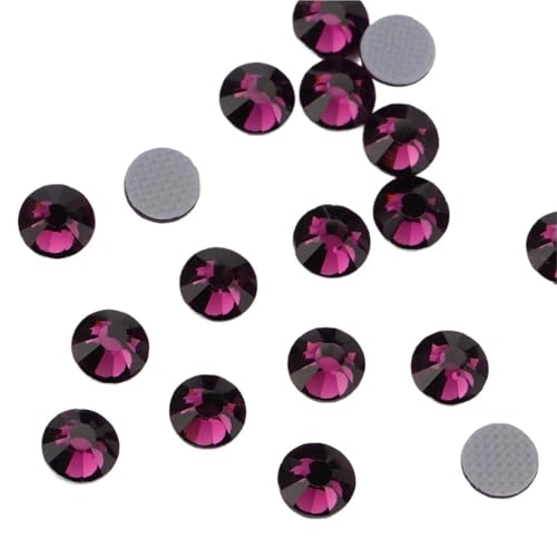 ZMCGNO Lila Farbe Hotfix Strass for Schuhe Taschen Stoff Bekleidungs ​​Dekoration DIY Schmuck Zubehör(132 Amethyst,5mm SS20 1440pcs) von ZMCGNO