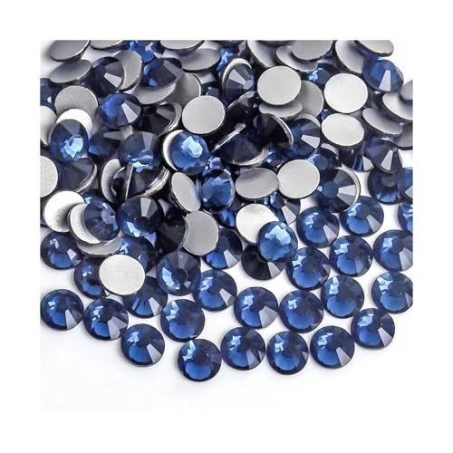 ZMCGNO Lila Samt Kristall Lose Nicht Hot Fix Strass Glas Strass Nicht Hotfix Strass DIY Nägel Kunst Dekorationen(Montana,SS16-1440pcs) von ZMCGNO