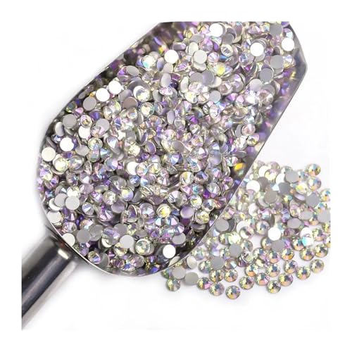 ZMCGNO Lila Samt Kristall Lose Nicht Hot Fix Strass Glas Strass Nicht Hotfix Strass DIY Nägel Kunst Dekorationen(Night Sky,SS12-1440pcs) von ZMCGNO