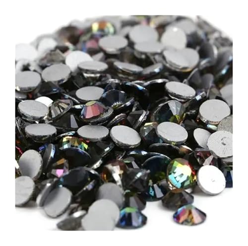 ZMCGNO Lila Samt Kristall Lose Nicht Hot Fix Strass Glas Strass Nicht Hotfix Strass DIY Nägel Kunst Dekorationen(Rainbow,SS8-1440pcs) von ZMCGNO