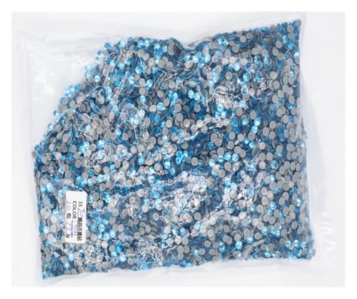 ZMCGNO SS6-SS30 Hotfix Strasssteine ​​Kristall Hot Fix Strass Kleidungsstück(Black Nickel,Ss12 14400pcs) von ZMCGNO
