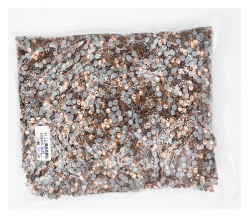 ZMCGNO SS6-SS30 Hotfix Strasssteine ​​Kristall Hot Fix Strass Kleidungsstück(Khaki,Ss20 14400pcs) von ZMCGNO
