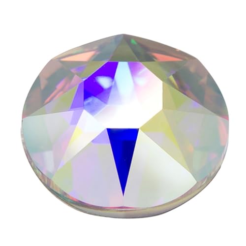 ZMCGNO Schimmernde Flatback-Glas-Strasssteine ​​zum Aufkleben auf Nähen von Kleidung, Diamant-Nadelarbeiten, Bling-Strass-Kristall(Crystal AB,SS16 1440pcs) von ZMCGNO