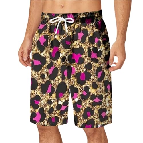 ZMCGNO Shorts for Herren, Trendige, schnelltrocknende Badehose in Übergröße for Herren, Badeanzug aus Netzstoff, Strandbadeanzug, Lange Badeshorts(Dark Blue,XXL) von ZMCGNO