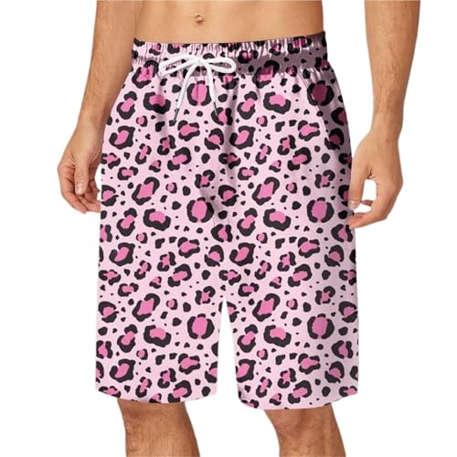 ZMCGNO Shorts for Herren, Trendige, schnelltrocknende Badehose in Übergröße for Herren, Badeanzug aus Netzstoff, Strandbadeanzug, Lange Badeshorts(Deep Blue,M) von ZMCGNO
