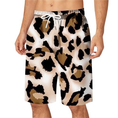 ZMCGNO Shorts for Herren, Trendige, schnelltrocknende Badehose in Übergröße for Herren, Badeanzug aus Netzstoff, Strandbadeanzug, Lange Badeshorts(Light Blue,XXL) von ZMCGNO