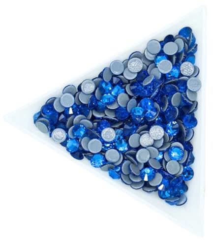 ZMCGNO Strasssteine ​​zum Aufbügeln/Hotfixieren in Allen Größen, Kristall-Strasssteine ​​zum Nähen und for Kleidung(Capri Blue,Ss3 1440pcs) von ZMCGNO