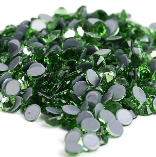 ZMCGNO Strasssteine ​​zum Aufbügeln/Hotfixieren in Allen Größen, Kristall-Strasssteine ​​zum Nähen und for Kleidung(Peridot,Ss4 1440pcs) von ZMCGNO