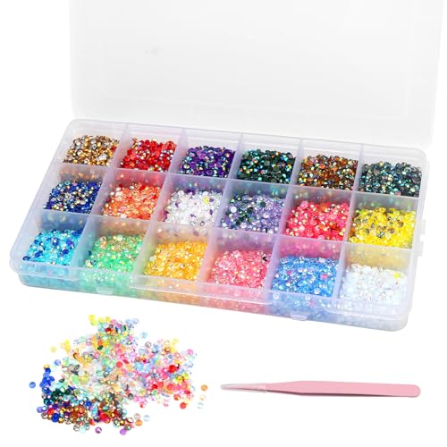 18000pcs Glitzersteine, 3 mm Hotfix Strasssteine NäGel, 18 Farben Rhinestones For Bedazzling, Diamond Painting Steine Nachkaufen, Bedazzler Steine für NäGel, Kleidung, Gesicht, Schuhe Dekorationen 18000pcs Glitzersteine, 3 mm Hotfix Strasssteine NäGel, 18 Farben Rhinestones For Bedazzling, Diamond Painting Steine Nachkaufen, Bedazzler Steine für NäGel, Kleidung, Gesicht, Schuhe Dekorationen von ZMDMAH