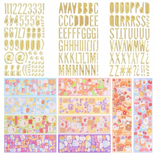 ZMDMAH 13 Blatt Aufkleber, Glitzer Aufkleber für Kinder Goldbuchstaben zum Kleben Buchstaben Glitzer Sticker Gold 3D Selbstklebende Graffiti Style Deko für DIY Handwerk Laptop Koffer ZMDMAH 13 Blatt Aufkleber, Glitzer Aufkleber für Kinder Goldbuchstaben zum Kleben Buchstaben Glitzer Sticker Gold 3D Selbstklebende Graffiti Style Deko für DIY Handwerk Laptop Koffer von ZMDMAH