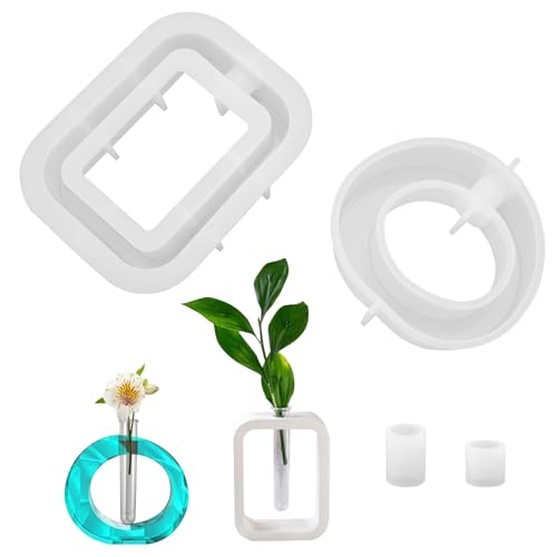 ZMDMAH 2 Stück Silikonform Vase, Hydrokulturpflanzen Silikonform DIY Gießform Blumenvase vase Desktop Dekoration, Epoxidharz Formen Vase für Hydroponik Pflanzen Stecklinge Vasenherstellung Dekoration ZMDMAH 2 Stück Silikonform Vase, Hydrokulturpflanzen Silikonform DIY Gießform Blumenvase vase Desktop Dekoration, Epoxidharz Formen Vase für Hydroponik Pflanzen Stecklinge Vasenherstellung Dekoration von ZMDMAH