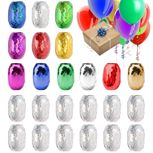 ZMDMAH 24 Rollen Geschenkband Set, 10 m je Rolle Ringelband Bunt, Curling Ribbon Rolle Geschenkbänder Set für Hochzeit, Partei, Festival Dekoration, Handwerk, Geschenkverpackung, Ballondekorationen ZMDMAH 24 Rollen Geschenkband Set, 10 m je Rolle Ringelband Bunt, Curling Ribbon Rolle Geschenkbänder Set für Hochzeit, Partei, Festival Dekoration, Handwerk, Geschenkverpackung, Ballondekorationen von ZMDMAH