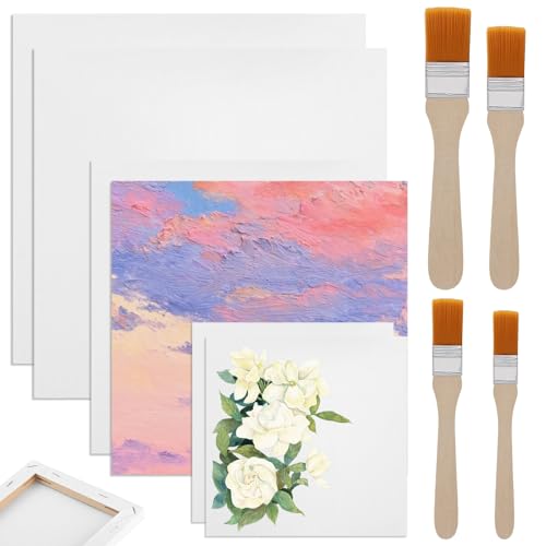 ZMDMAH 6 Stück Leinwand zum Bemale, Baumwolle Leinwände Leinwand zum Bemalen Leinwände zum Bemalen Keilrahmen Malkarton, Mini Leinwands für Bastler Künstler Acrylfarben Geeignet Acryl und Ölgemälde ZMDMAH 6 Stück Leinwand zum Bemale, Baumwolle Leinwände Leinwand zum Bemalen Leinwände zum Bemalen Keilrahmen Malkarton, Mini Leinwands für Bastler Künstler Acrylfarben Geeignet Acryl und Ölgemälde von ZMDMAH