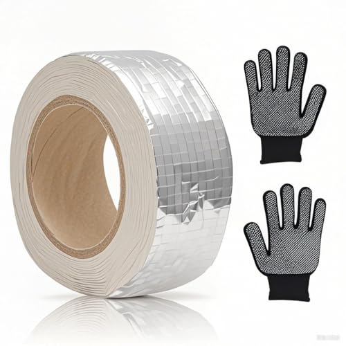 ZMDMAH Dichtband Selbstklebend Wasserdicht Bitumenband,Dachpappe Selbstklebend Wasserdichtes Klebeband Wetterfestes Reparaturband für DachgäRten PoolhäUser 5cm × 5m mit Arbeitshandschuhe ZMDMAH Dichtband Selbstklebend Wasserdicht Bitumenband,Dachpappe Selbstklebend Wasserdichtes Klebeband Wetterfestes Reparaturband für DachgäRten PoolhäUser 5cm × 5m mit Arbeitshandschuhe von ZMDMAH