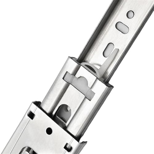 10" - 22" Schubladenführungen Soft Close Schubladenschiene Dreiteilige Schubladenschienen Schrankrolle Möbelbeschläge(Normal 14inch 35cm) von ZMGYF