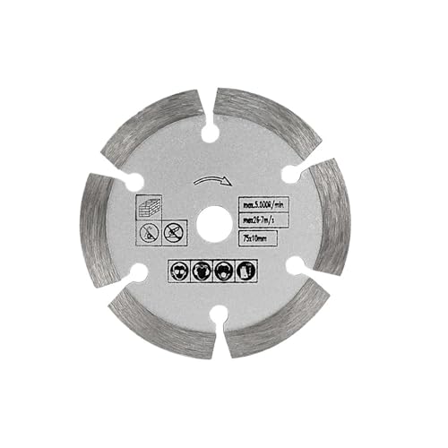 3 Zoll Steinschneideblatt, 75 mm Schleifradblatt, Winkelschleifer-Sägeblatt for Schneiden von Fliesen, Keramik, Beton, Marmor(75mm 2pcs) von ZMGYF