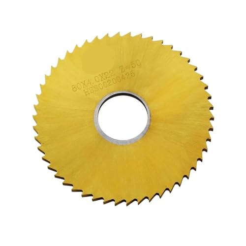 40 mm – 300 mm Schnellarbeitsstahl-Kreissägeblatt, Kerbfräsblatt, kobalthaltige Titanbeschichtung, Außendurchmesser(60x16x72T,4.0mm) von ZMGYF