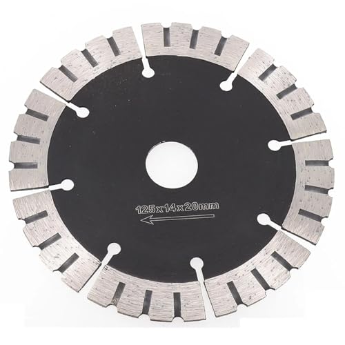 Diamant-Trennscheibe, Segment-Sägeblatt, 125 mm, 20 mm Bohrung, for Beton, Marmor, Keramik, Schneidwinkelschleifer, Werkzeugzubehör Diamant-Trennscheibe, Segment-Sägeblatt, 125 mm, 20 mm Bohrung, for Beton, Marmor, Keramik, Schneidwinkelschleifer, Werkzeugzubehör von ZMGYF