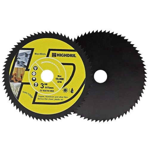 Kreissägeblatt Mini-Diamant-Trennscheibe 50/75/85 mm for weiches Metall, Kupfer, Aluminium, Holz, Kunststoff, Winkelschleifer(50mm,1pc) von ZMGYF