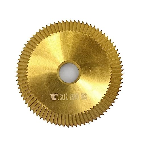 Sägeblatt, doppelseitig, HSS-Schlüsselfräser, Fräser for Kopierschlüssel, Duplikatmaschine, 60/70 mm, 60 80 100 Zähne(60x6x16x80T) von ZMGYF